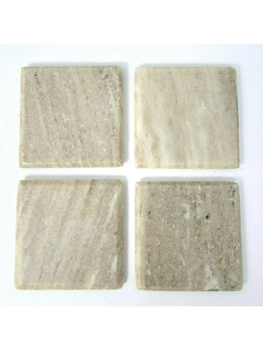 Square Marble Coasters Set of 4
